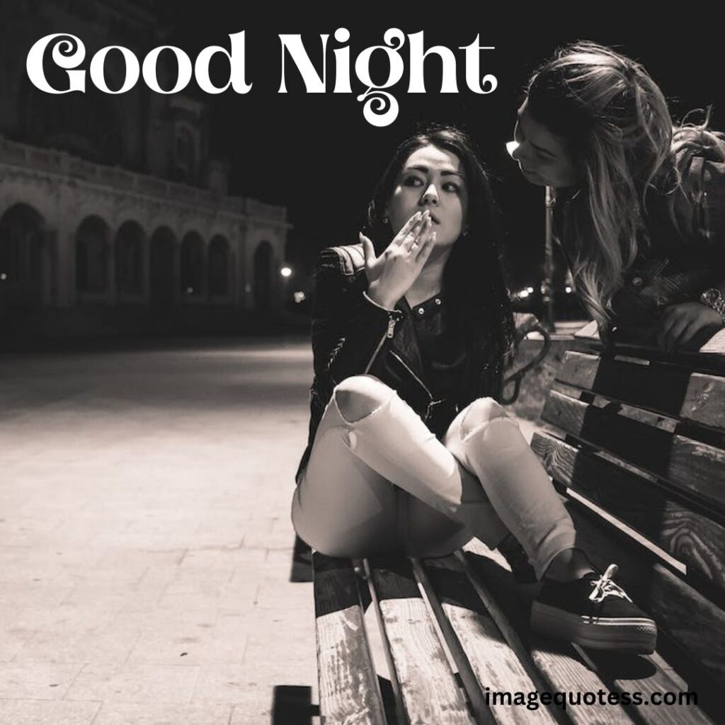 woman sitting on be good night images